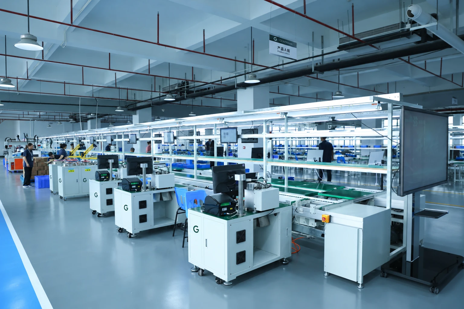 Battery assembly and production-line overview